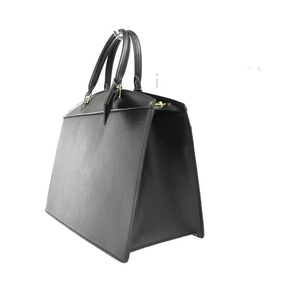LOUIS VUITTON LV Logo Riviera Hand Bag Epi Leather Black France M48182 33TA042 - Picture 4 of 15